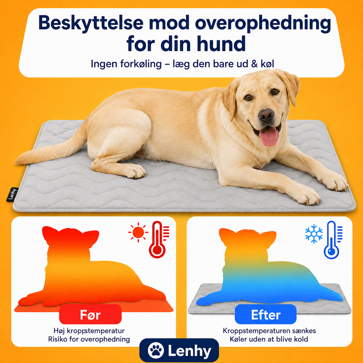 Lenhy™ – Kølemåtte til hunde