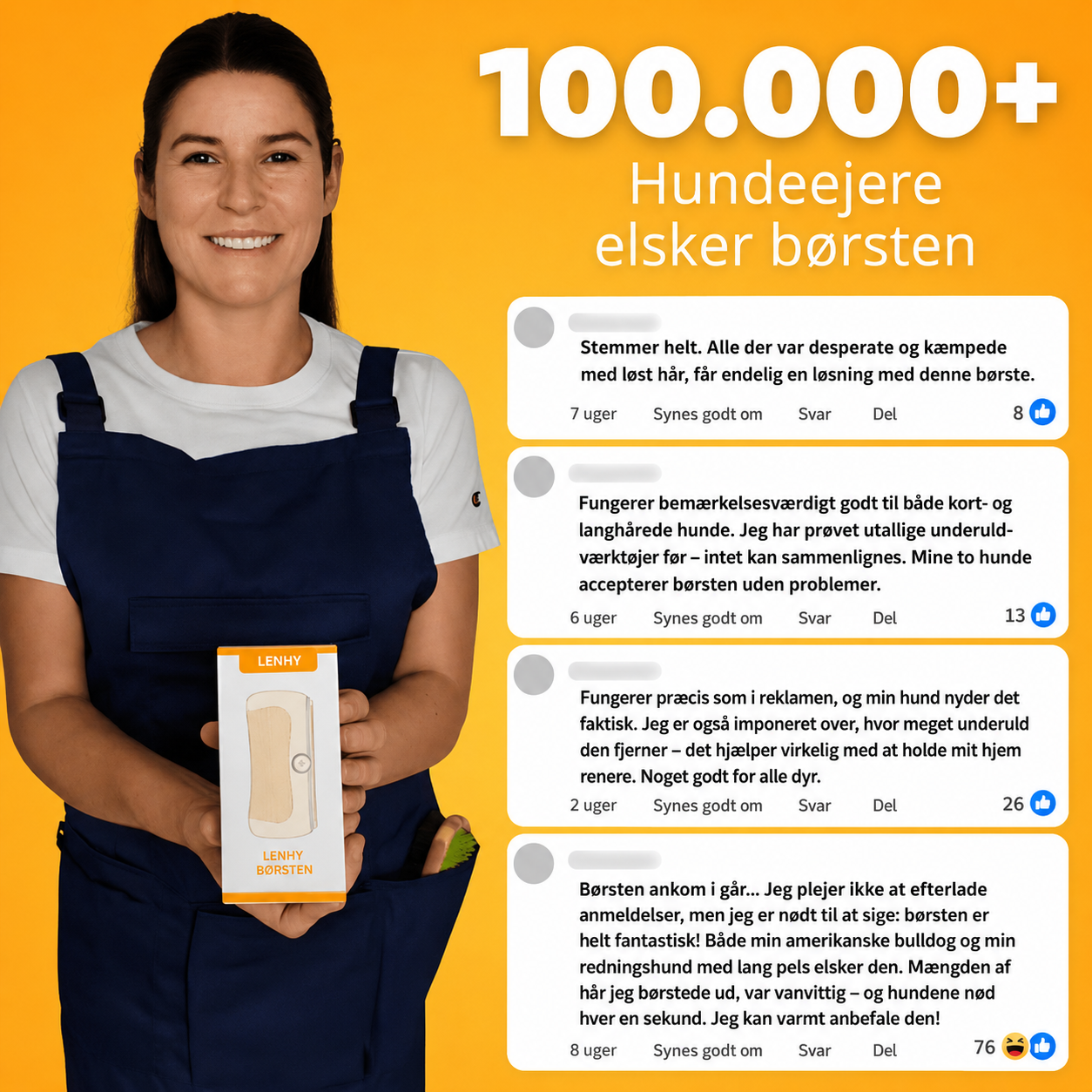 Lenhy™ - hundebørste