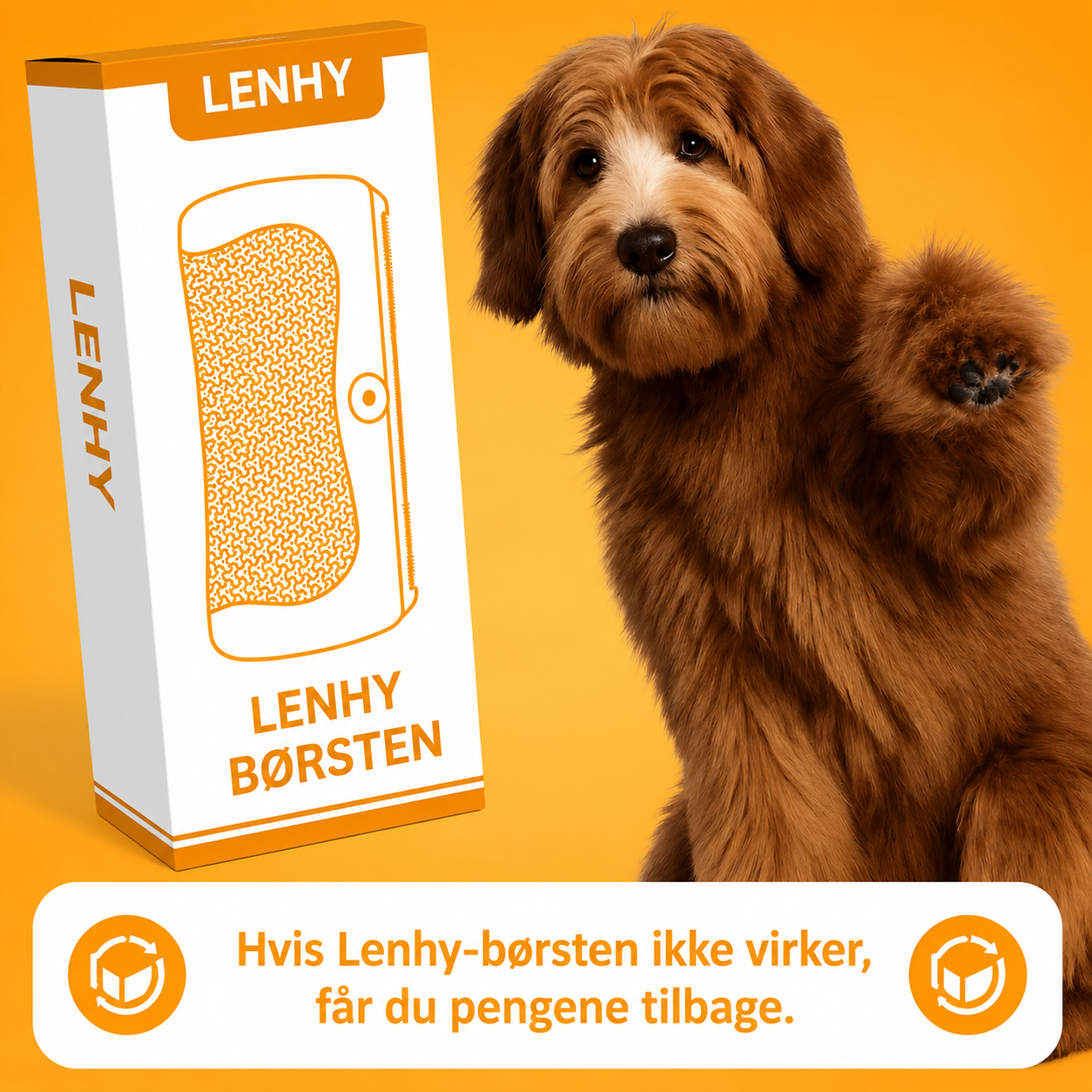 Lenhy™ - hundebørste
