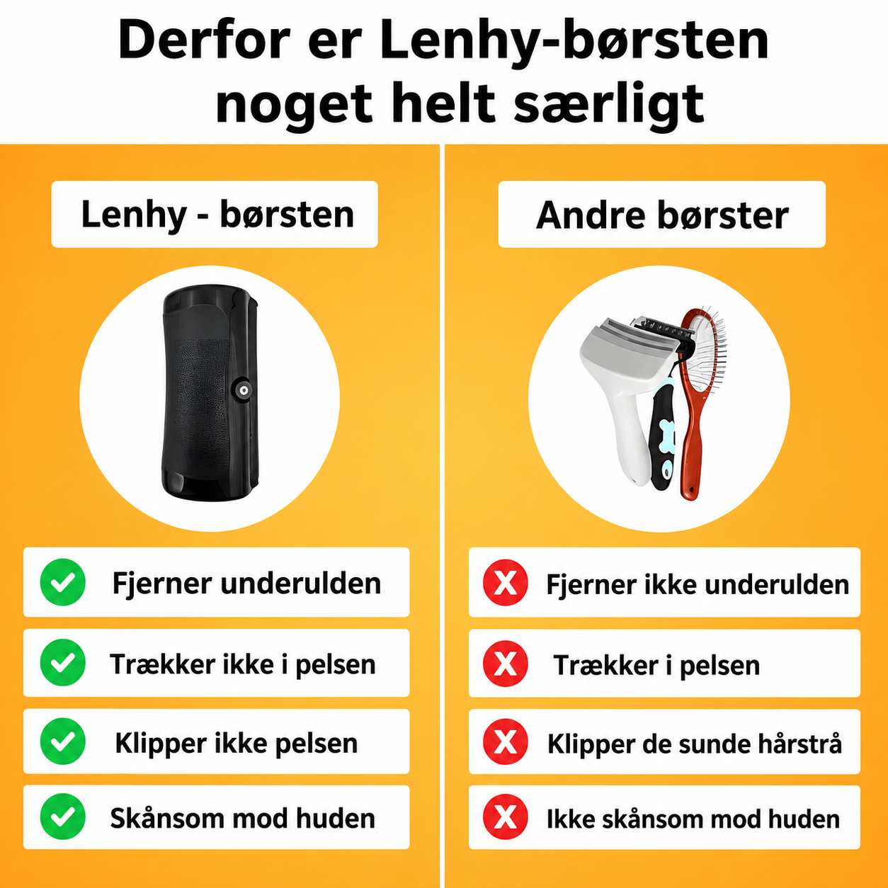 Lenhy™ - hundebørste